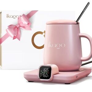 NWT unopened Rose Pink Electric Mug Warmer with Matching Tumbler